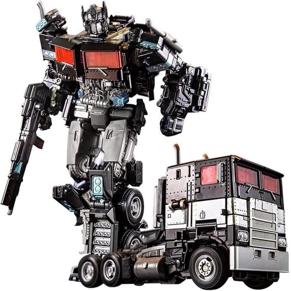 Optimus Prime Dark Commander Deformation Alloy Car Robot | Manual Assembly Action Figure | Desktop Decoration Collectible Model | Limited Edition | Multicolor