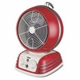 thumbnail image 1 of Optimus Retro Design Oscillating Fan Heater, Red, 1 of 5