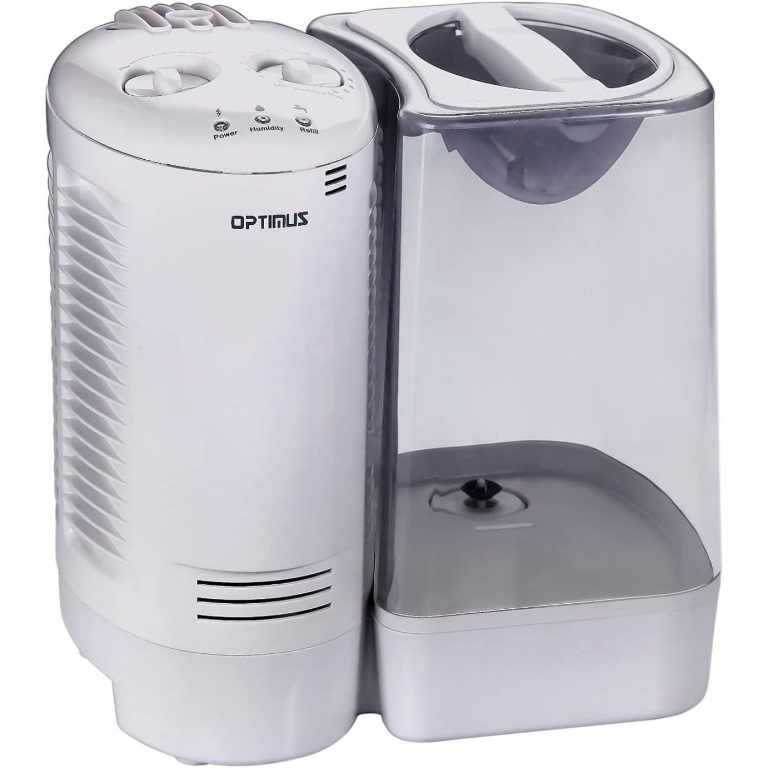 Optimus U-32010 3.0 Gallon Warm Mist Humidifier with Wicking Vapor System, White