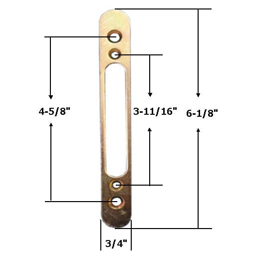 Optional Faceplate for Round Face Mortise Locks