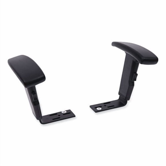 Optional Height-Adjustable T-Arms for Alera Essentia and Interval Series Chairs, Black, 2/Set | Bundle of 5