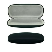 Optiplix Hard Shell Eyeglass Case, Protective Case for Glasses and Sunglasses - Unisex, Black
