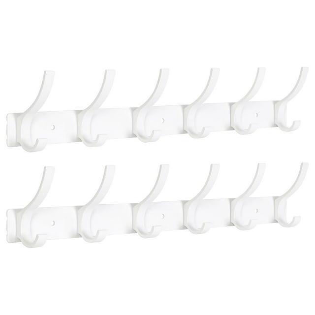 Optish Wall Mounted Coat Rack, Heavy Duty 12 Hooks for Coats, Jackets