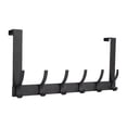 thumbnail image 1 of Optish Over The Door Hooks, Over The Door Towel Rack with 12 Coat Hooks Door Hanger Hook for Hanging Clothes, Coats, Towels, Hat 1 Pack Black, 1 of 8