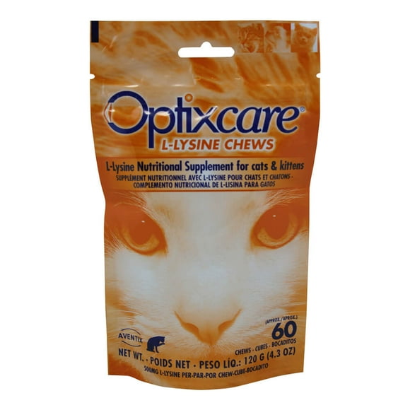 Optixcare L-Lysine Chews for Cats & Kittens  60 Chews