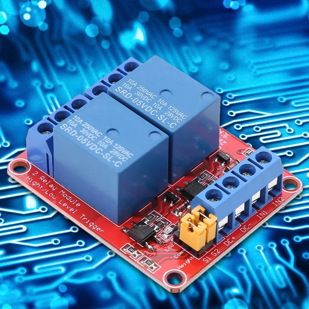 Optocoupler Isolation Relay Module, 2 Channel Relay Module With Optocoupler Isolation High And