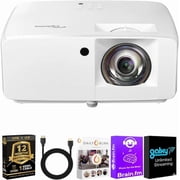 Optoma GT2000HDR 1080p Short Throw Laser Projector Bundle with HDMI Cable & CPS