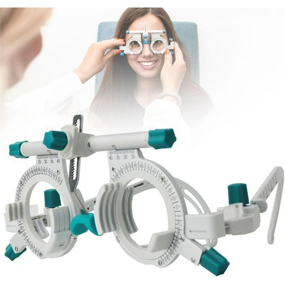 Optometric Universal Optical Trial Frame PD 48-80mm,Adjustable Optical Trial Lens Frame,Titanium Optical Test Eyepiece,Eye Test Glasses Optometry Lens Frame For Test Optician