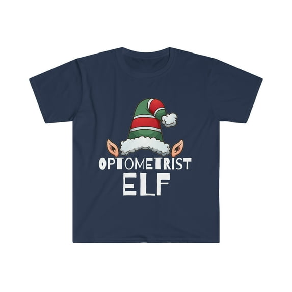 Optometrist Elf Christmas Unisex T-shirt, S-3XL Holidays Xmas Elves