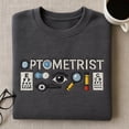 thumbnail image 1 of Optometrist Embroidered Sweatshirt, Optometry Shirt, Eye Doctor Gift, Optician Appreciation, Eye Exam Tech Hoodie, Eye Care, 1 of 4