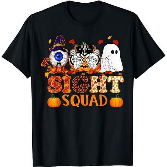 Optometrist Halloween Sight Squad Witch Pumpkin Optician T-Shirt