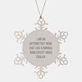 thumbnail image 1 of Optometrist Mom Funny Snowflake Ornament Gifts for Optometrist Mothers Like You - Christmas Unique Gifts from Mom to Kids, Optometrist Office Decorations, Optometrist Appreciation Gifts, 1 of 4