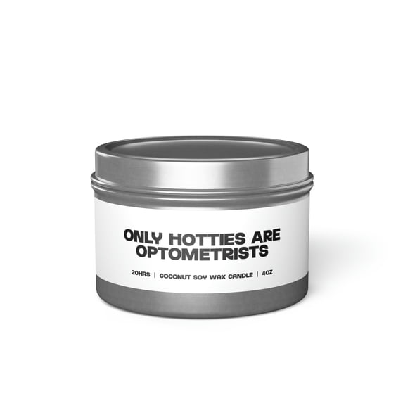 Optometrist Optometry Graduation Tin Candle Gift Decor Vanilla Coffee