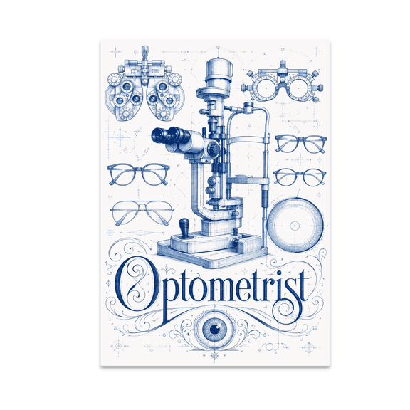 Optometrist Workplace Wall Art - Optometry Enthusiast - 13x19 Poster Print