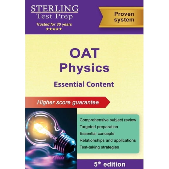 Optometry Admission Test (Oat) Preparati OAT Physics Essential Content: Comprehensive Subject Review for OAT Test Prep, (Paperback)