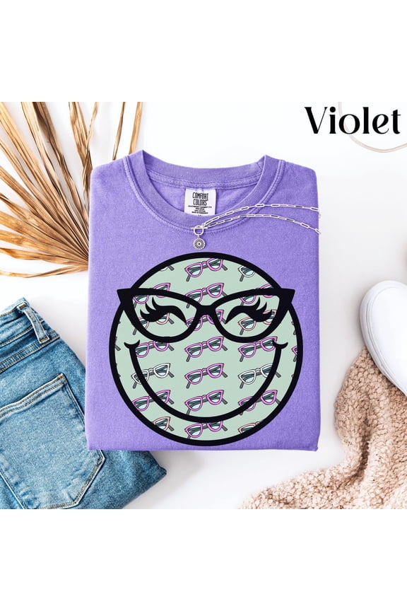 Optometry Eye Care Graphic Floral Style T-Shirt All Size S-3XL