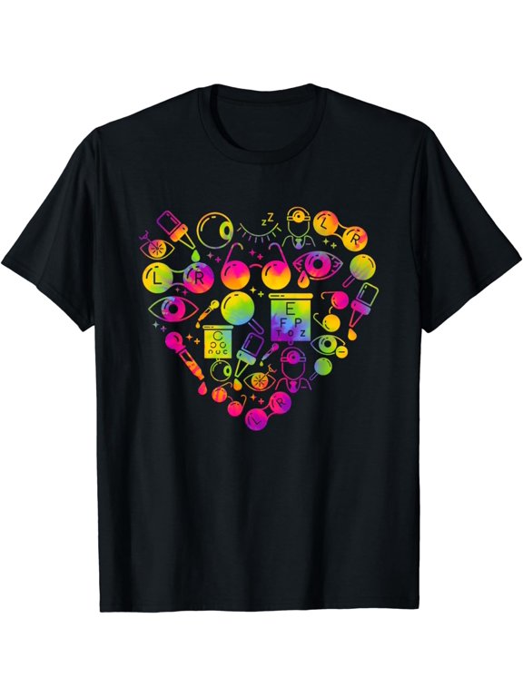 Optometry Ophthalmic Technician SymbolsHeart T-Shirt