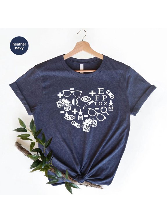Optometry Optometrist Optician Optometry Ophthalmic Technician Optometry Eye Doctor T-Shirt NAVY Unisex S-5XL Hot Trending Shirt, Vintage Birthday Gift