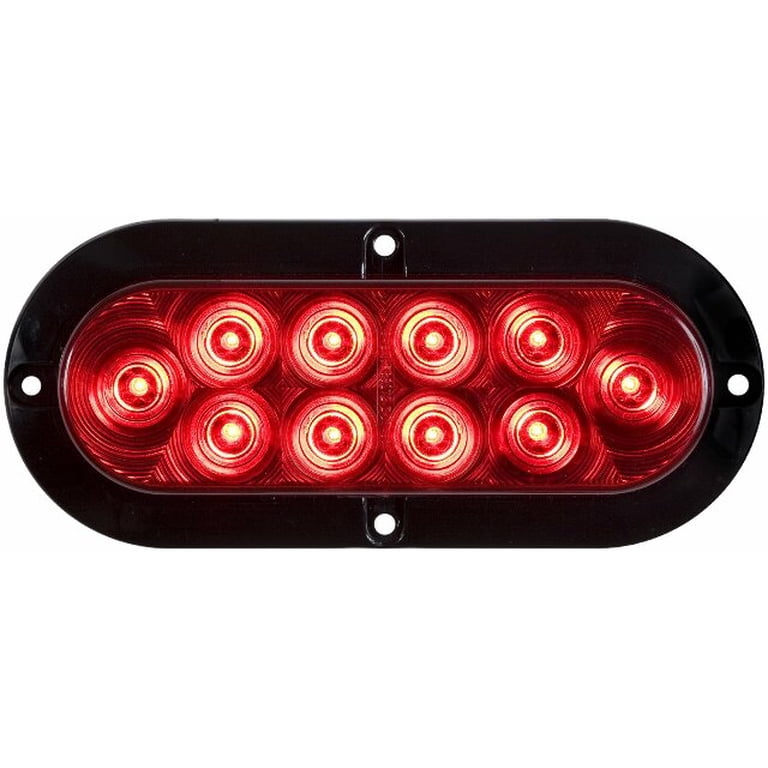 Red Optronics Light Optronics Trailer Tail Lights Optronics STL 72RBK 6 Inch Oval Red LED