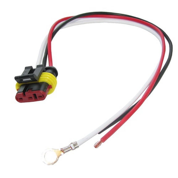 Optronics A45PMBP 6" Straight Pigtail Plug, Stadard Pl-3, Wire