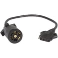 thumbnail image 1 of Optronics A57WBP 7-Way Round Blade to 5-Way Flat Pin Connector Adapter, 16" Cable, 1 of 4
