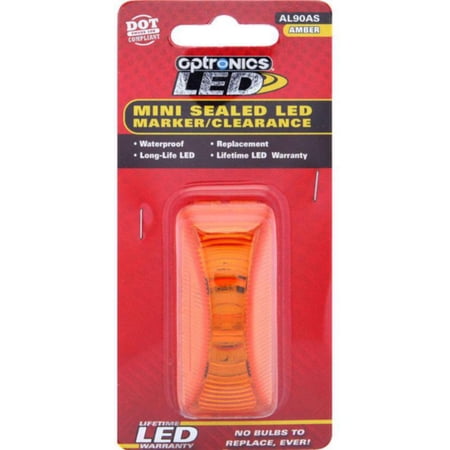 Optronics AL90AS Mini Thinline Sealed LED Clearance/Marker Light, Amber