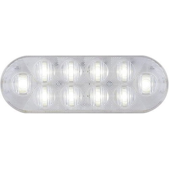 Optronics BUL10CBP 6" Oval Sealed Clear DOT LED Back-Up Light