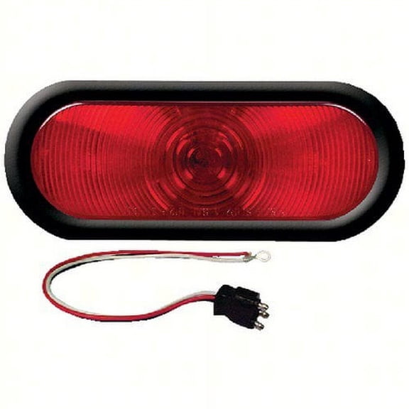 Optronics Boat/Utility Trailer Red Series Oval 6 Stop/Turn/Tail Light Kit