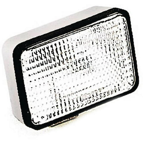 Optronics DL55CS 12V 55W Marine Deck Flood Light, Features Plastic Housing, Glass Lens, and Stainless Steel Bracket