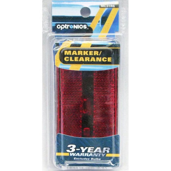 Optronics Inc MC31-RS Side Marker Light (4x2-1/16in.) - Red