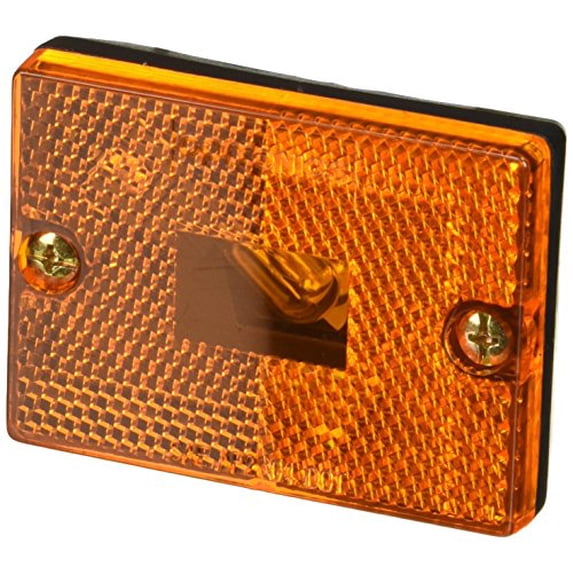 Optronics MC36ABP Trailer Surface Mount Amber Marker/Clearance Light with Reflex