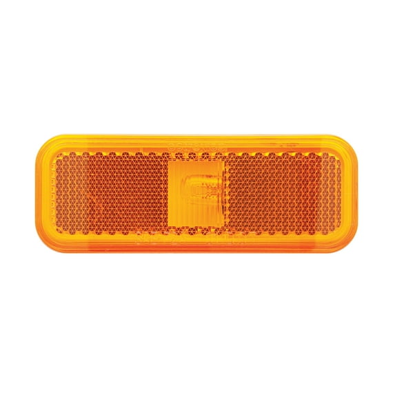 Optronics MC44AS Mark Light Rect 2Wire Amber