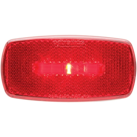 Optronics MCL0032RBS One Led Mark Light Ovl Blk Bse
