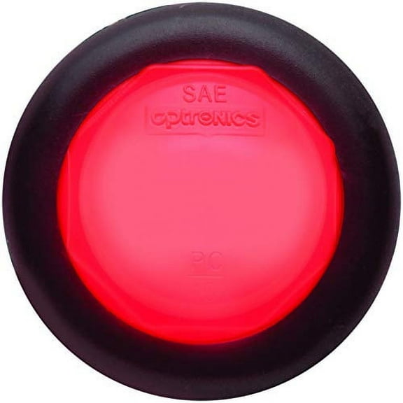 Optronics MCL110RKBP Non Directional Unilt LED Light with Grommet, Red & Polycarbonate Lens