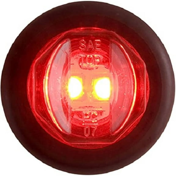 Optronics MCL11RHPGP Red 3/4" LED Marker/Clearance Light with Grommet