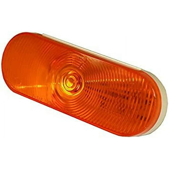 Optronics ONE L.E.D. 6" Oval Trailer Tail Light (STL002AB) Amber - Single