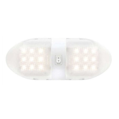 Optronics RVILL34P Double Dome LED Interior Light With Switch - 920 Lumens - Clear Lens