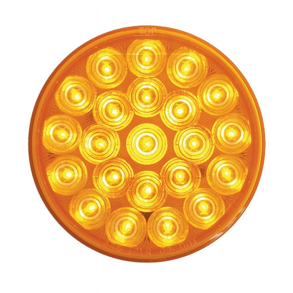 Optronics SLL43AB1P Amber 4" Oval Sealed LED Warning Lamp