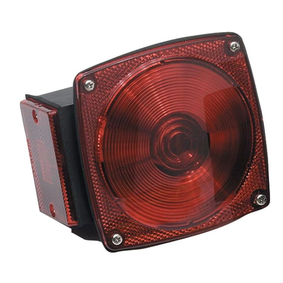 Optronics ST7RS Square Single Stud-Mount Stop/Turn/Tail Light - Left Side (License Light)