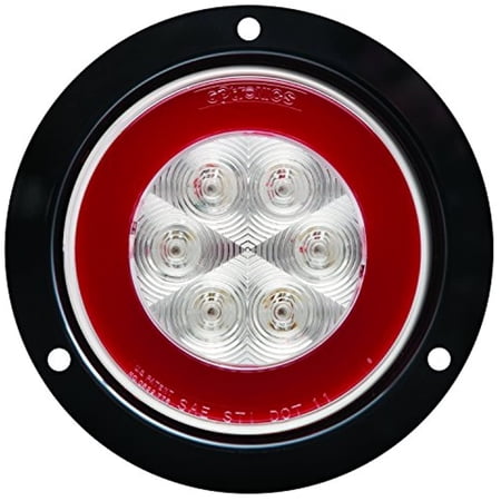 Optronics STL101RCFMBP 4" Sealed LED Stop/Parking/Turn Signal Light, Glolight, Red