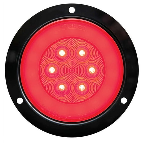 Optronics STL101RFB - STL101Series 4" Red Round Flange Mount Tail Lights