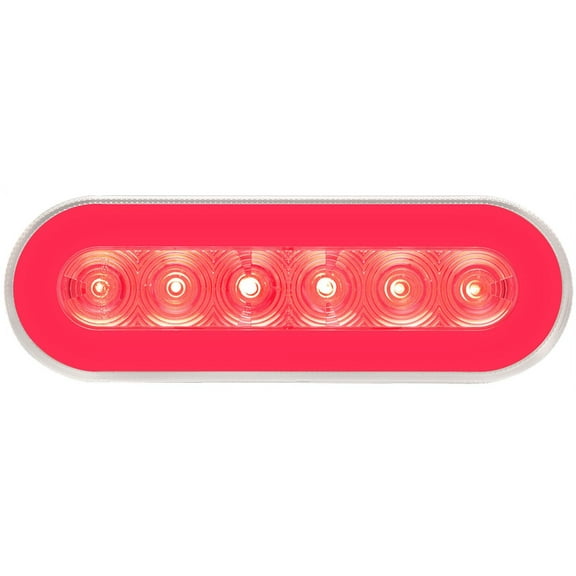 Optronics STL111RCBP Clear Lens with Red Diodes 6" Sealed LED Light