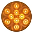 thumbnail image 1 of Optronics STL43AB - STL43 Series 4" Yellow Round Grommet Mount LED Turn Signal Lights, 1 of 4
