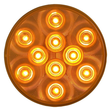 Optronics STL43AB - STL43 Series 4" Yellow Round Grommet Mount LED Turn Signal Lights
