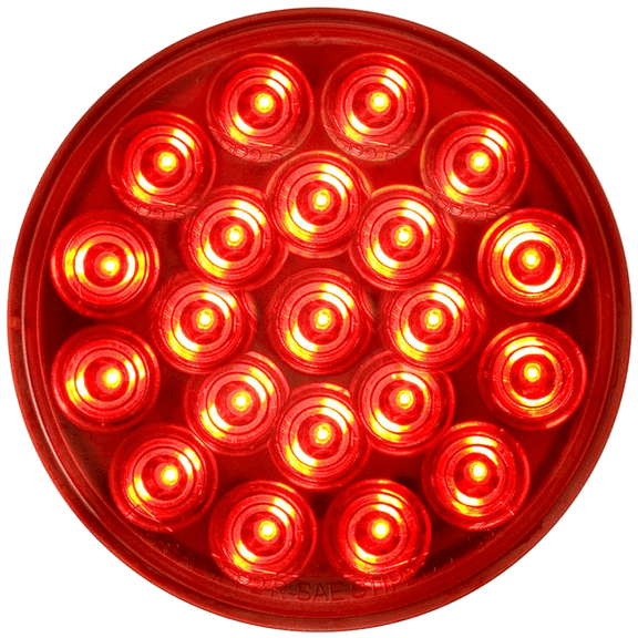 Optronics - STL55RMB - 4in. RND 21 LED S/T/T RED WEATHERTIGHT PLG - (Pack of 1)