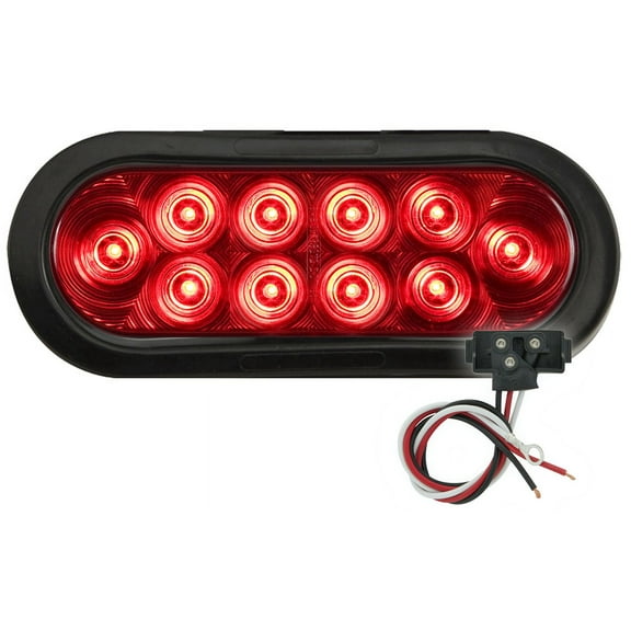 Optronics - STL74RBK - LED TAIL LIGHT KIT W/PLUG/GROM RED ANGLE - (Pack of 1)