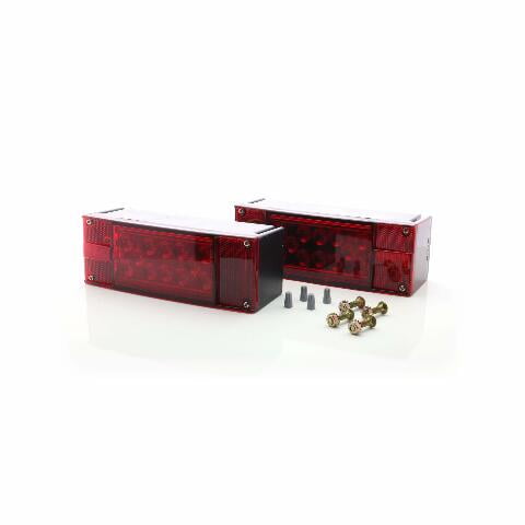 Optronics TLL160RK LED Waterproof Over 80" Trailer Light Set, Includes STL16RB STL17R and Mounting Hardware