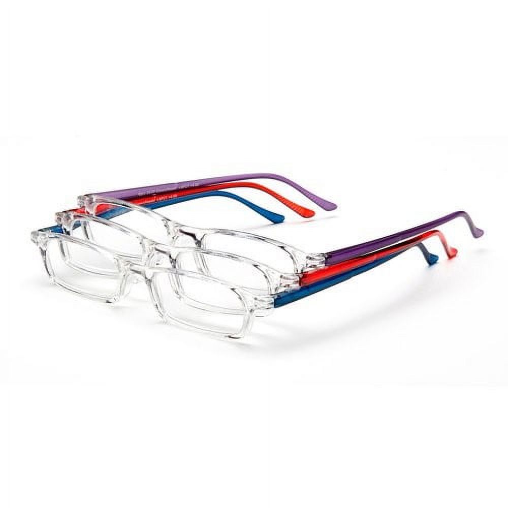 Optx 20/20 OptxFashion +1.75 A2 Contemporary Look Reading Glasses Valu-Pack, 3 count - image 1 of 4