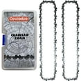 thumbnail image 1 of Opuladuo 2PC 12 inch Chainsaw Chain for Greenworks 40V 20262 20292 Chainsaw, Replacement Chain for Sun Joe SWJ698E 9A Chain Saw - (12inch,3/8" - .050" - 45 DL), 1 of 8