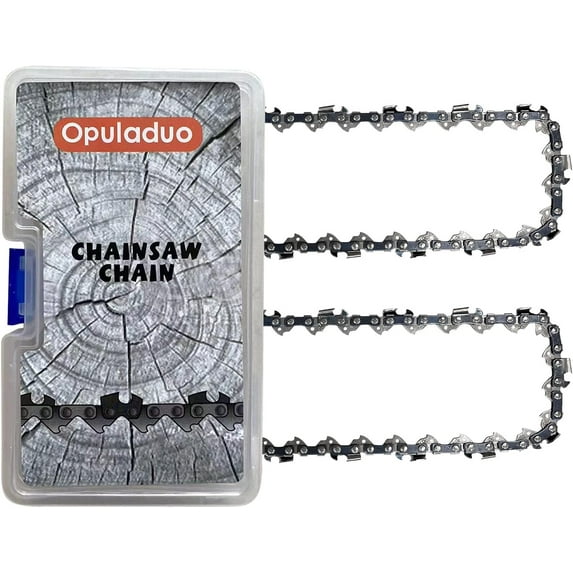 Opuladuo 2Pack 14" Chainsaw Chain Replacement for EGO CS1400 / CS1401 / CS1403(14-inch,3/8"Pitch- .043"Gauge - 52DL)